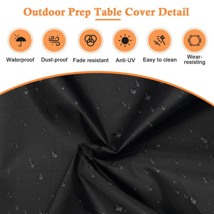 Hoedia Outdoor Prep Table Cover-52 Inch for Keter Unity XL & Storage Cabinet, 420D Bar Cart Cover Waterproof, Dustproof & UV Resistant