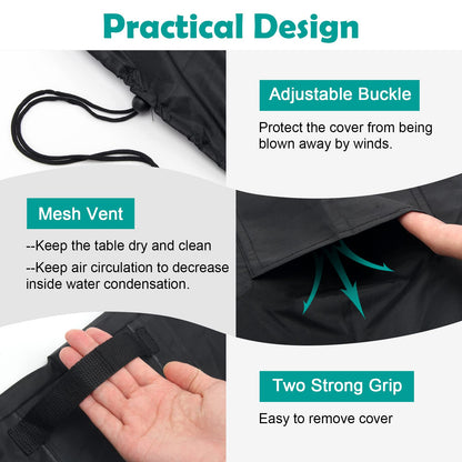 Outdoor Prep Table Cover for Keter Unity XL, Windspeed 420D Patio Table Cover 52in for Keter Unity XL, Waterproof (133x90x57cm)