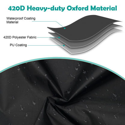 Outdoor Prep Table Cover for Keter Unity XL, Windspeed 420D Patio Table Cover 52in for Keter Unity XL, Waterproof (133x90x57cm)